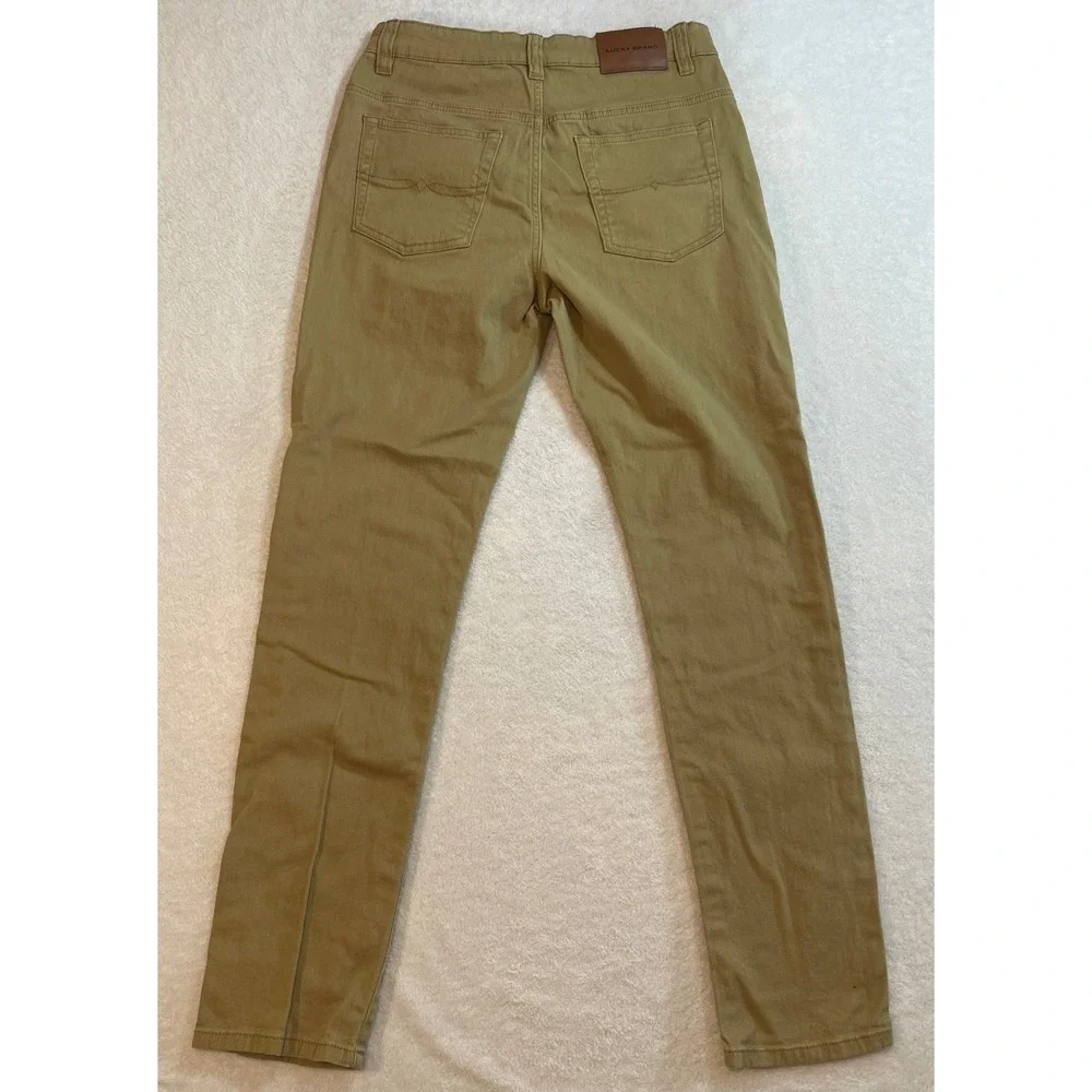 Lucky Brand Boys Authentic Skinny Stretch Khaki Tan Pants Size 16